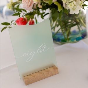 Table Numbers Sea Glass